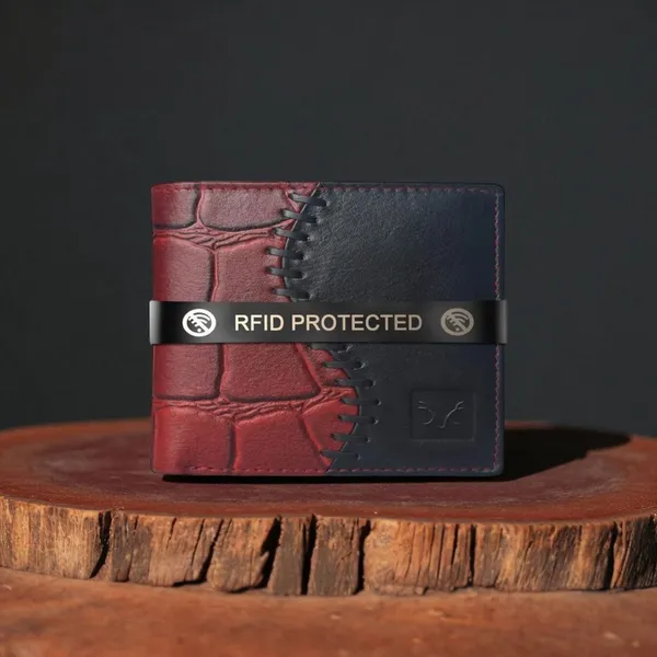 Maroon_Black_Original_Leather_Bi-Fold_Wallets_With_Rfid_Protection_For_Men