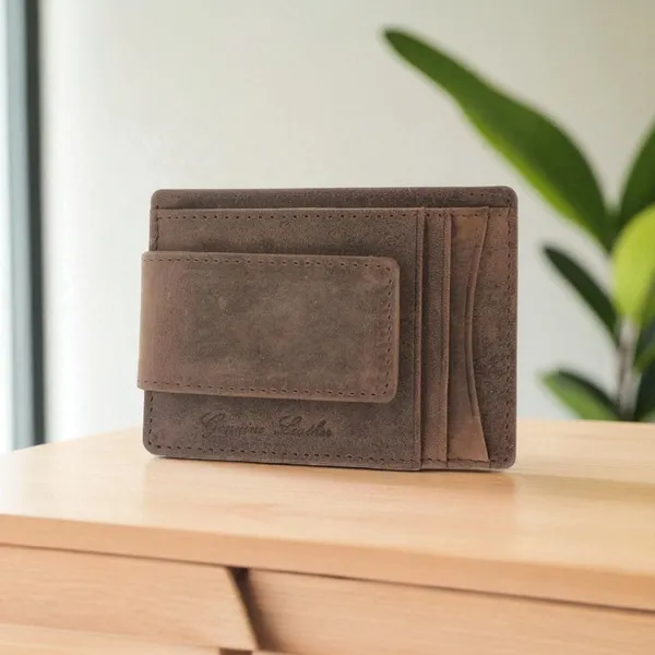 Tan_Rfid_Leather_Magnetic_Front_Pocket_Money_Clip_Wallet_For_Men