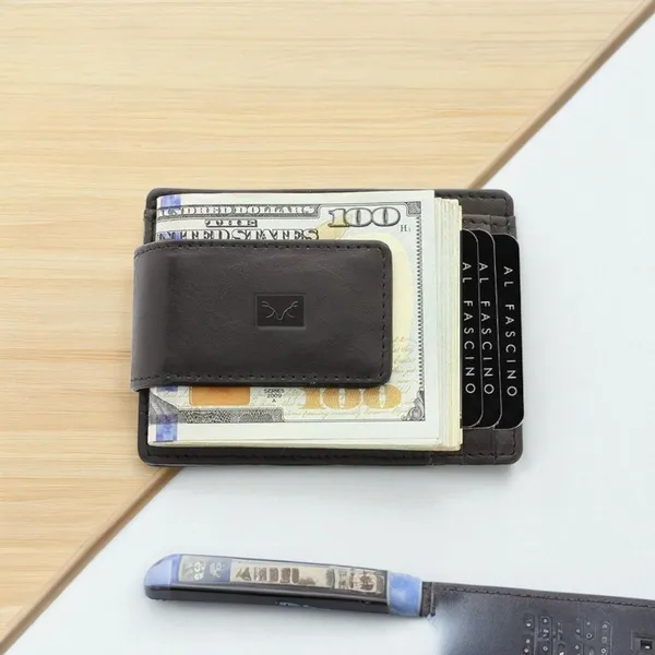 Black_Rfid_Leather_Magnetic_Front_Pocket_Money_Clip_Wallet_For_Men