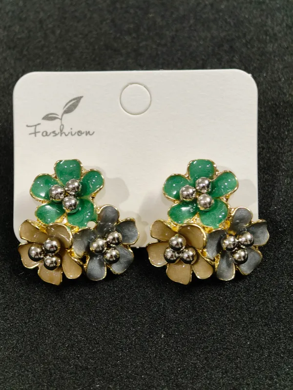 Multicolour_Stainless_Steel_Earrings_For_Women