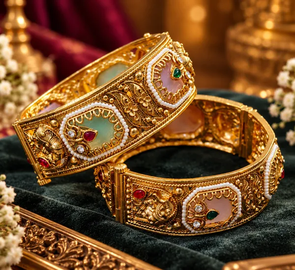 Gold_Stainless_Steel_Bangle_For_Women