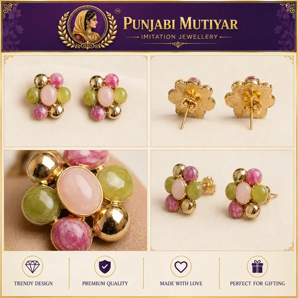 Multicolour_Stainless_Steel_Earrings_For_Women
