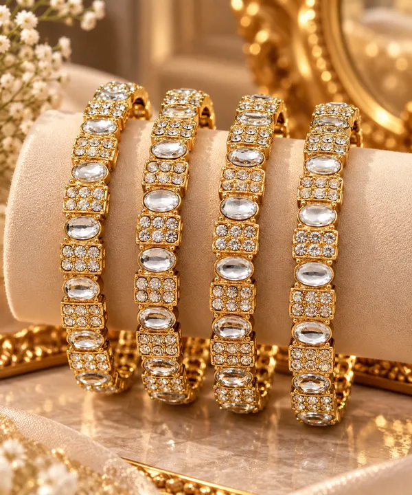 Gold_Stainless_Steel_Bangle_For_Women