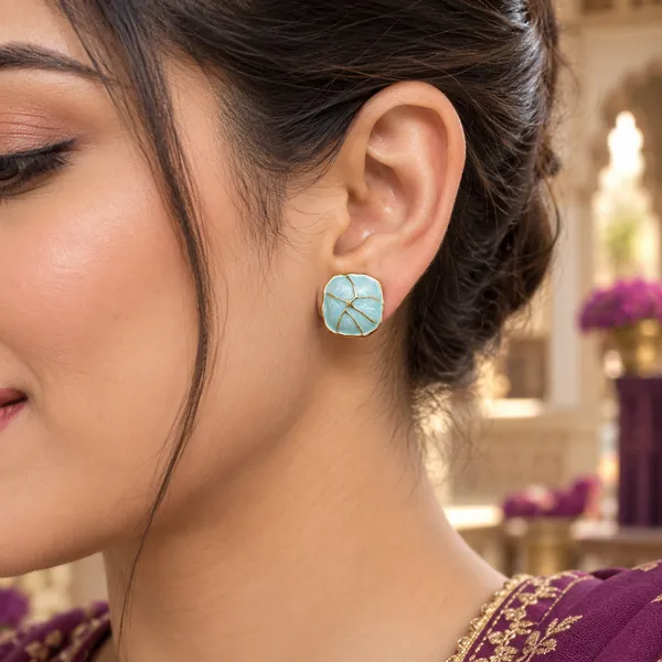 Blue_Stainless_Steel_Earrings_For_Women