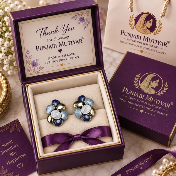 Blue_Stainless_Steel_Earrings_For_Women