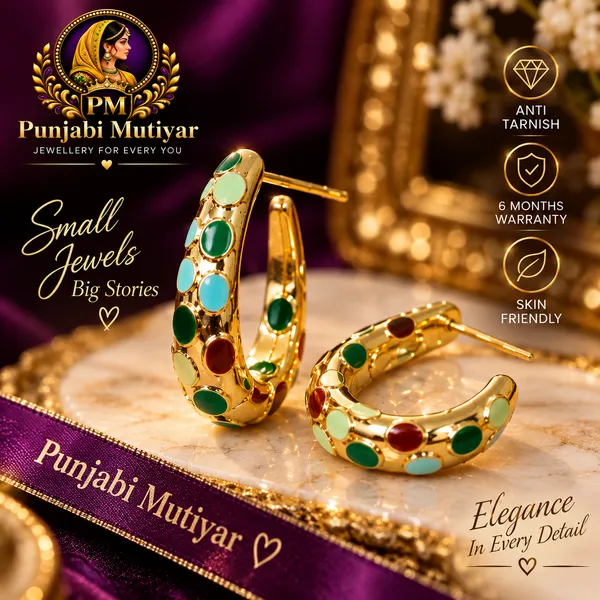 Multicolour_Stainless_Steel_Earrings_For_Women