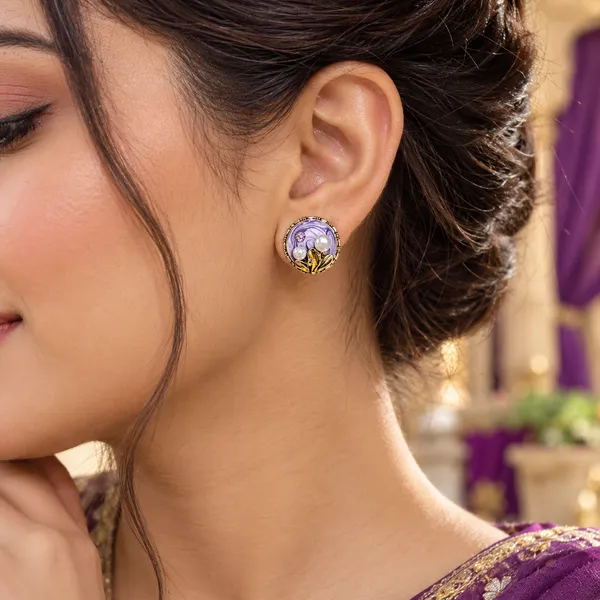 Purple_Stainless_Steel_Earrings_For_Women