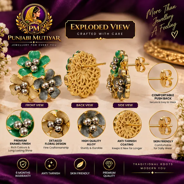 Multicolour_Stainless_Steel_Earrings_For_Women