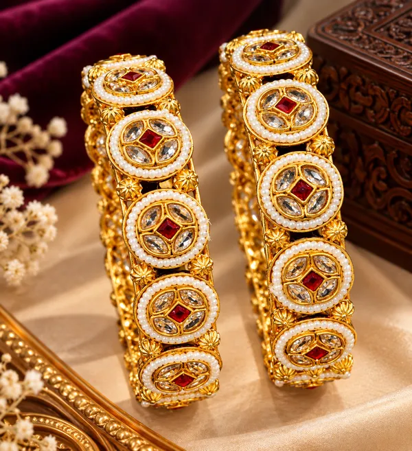 Gold_Stainless_Steel_Bangle_For_Women