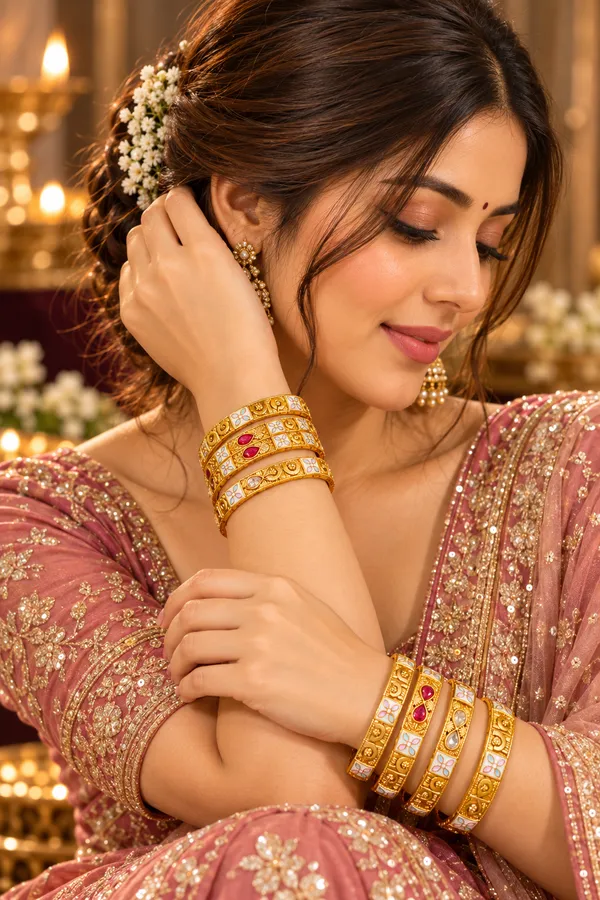 Gold_Stainless_Steel_Bangles_For_Women