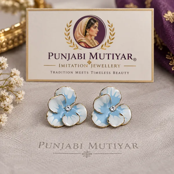Blue_Stainless_Steel_Earrings_For_Women