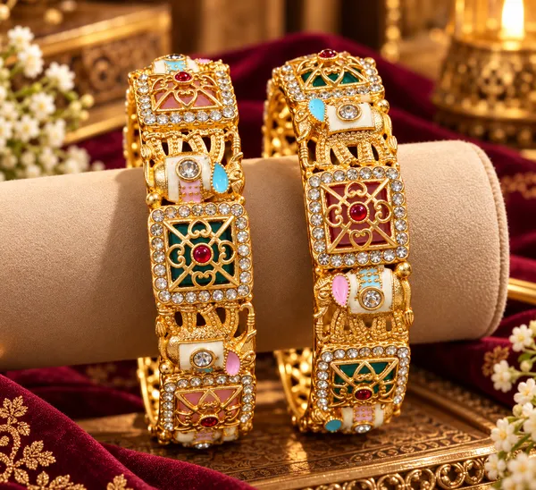 Gold_Stainless_Steel_Bangles_For_Women