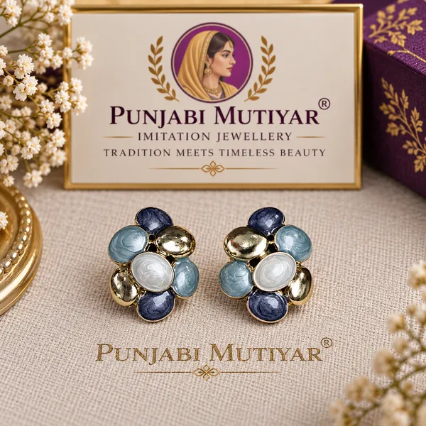 Blue_Stainless_Steel_Earrings_For_Women
