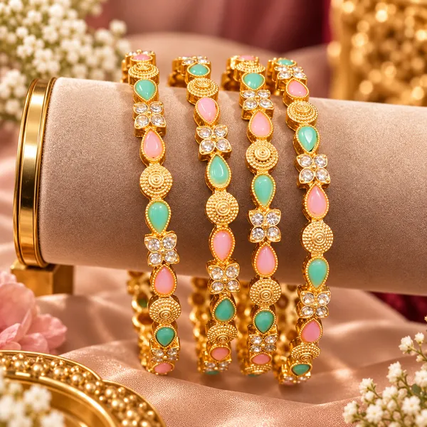 Gold_Stainless_Steel_Bangle_For_Women