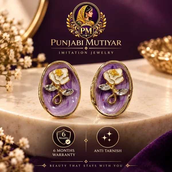 Purple_Stainless_Steel_Earrings_For_Women