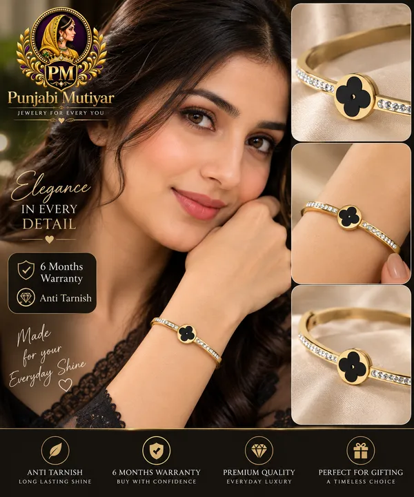 Black_Stainless_Steel_Bracelet_For_Women