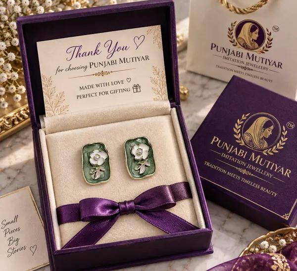 Green_Stainless_Steel_Earrings_For_Women