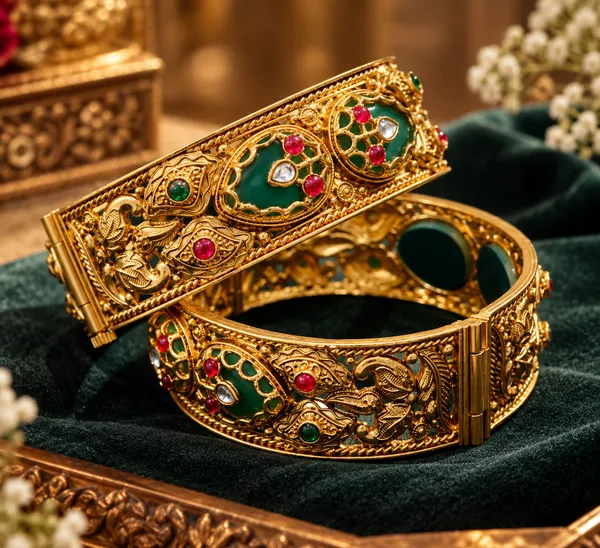 Gold_Stainless_Steel_Bangle_For_Women