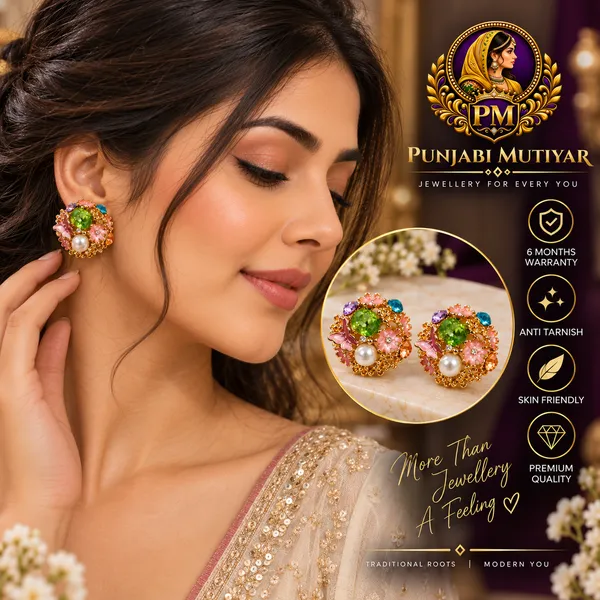 Multicolour_Stainless_Steel_Earrings_For_Women