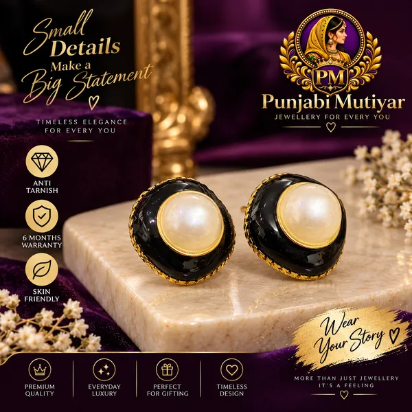 Black_Stainless_Steel_Earrings_For_Women