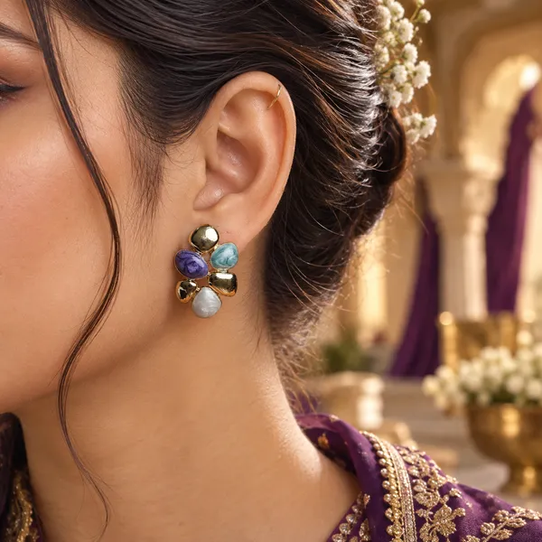 Multicolour_Stainless_Steel_Earrings_For_Women