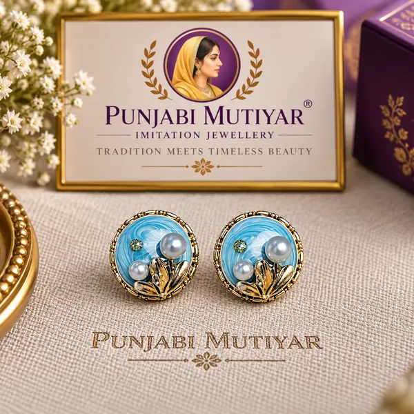 Blue_Stainless_Steel_Earrings_For_Women