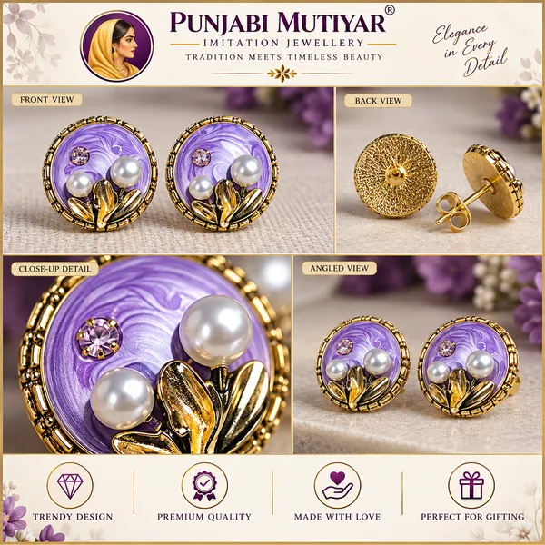 Purple_Stainless_Steel_Earrings_For_Women