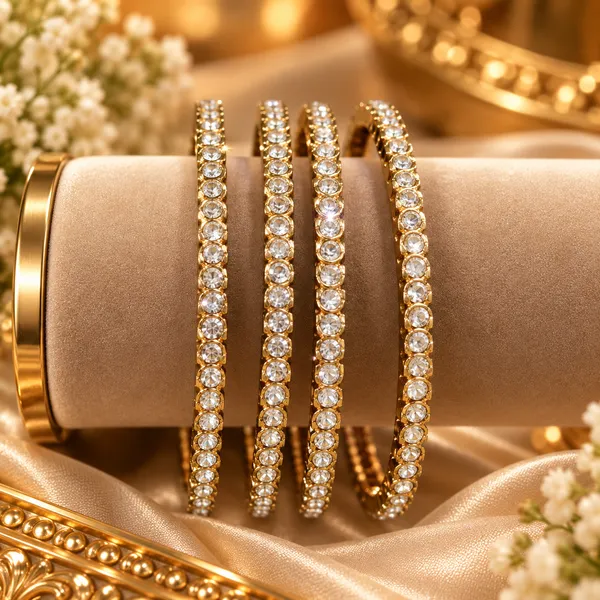Gold_Stainless_Steel_Bangle_For_Women