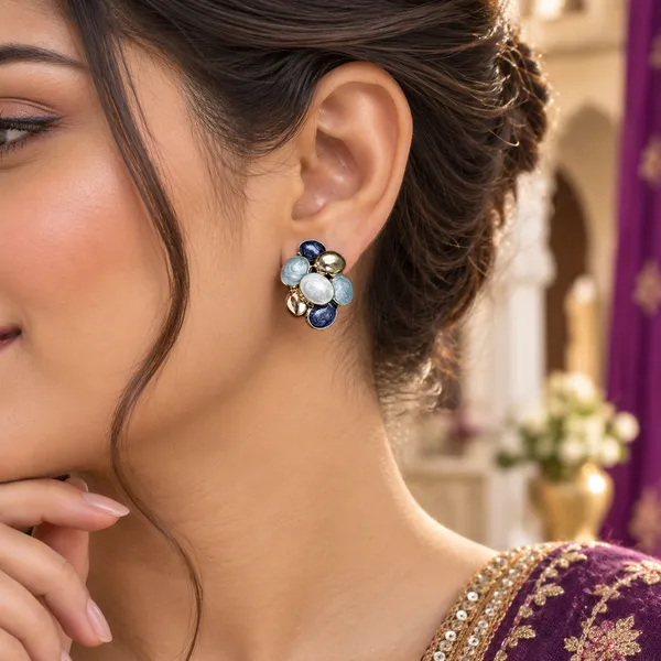 Blue_Stainless_Steel_Earrings_For_Women
