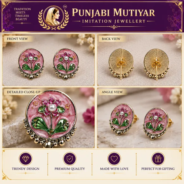 Multicolour_Stainless_Steel_Earrings_For_Women