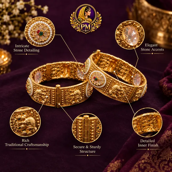 Gold_Stainless_Steel_Bangle_For_Women