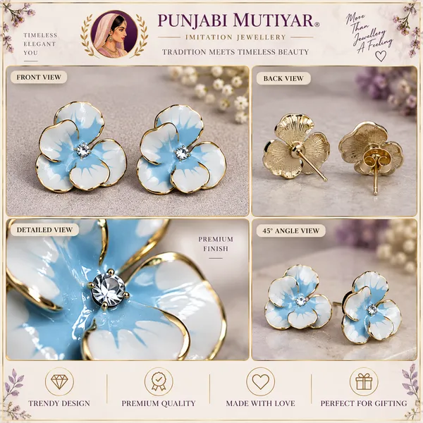 Blue_Stainless_Steel_Earrings_For_Women