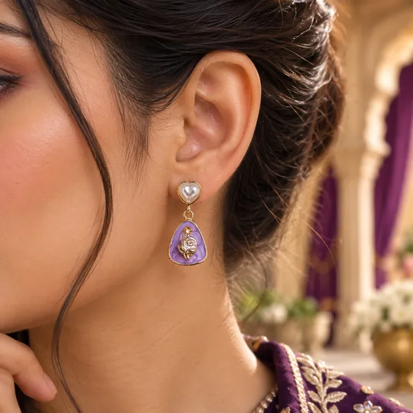 Purple_Stainless_Steel_Earrings_For_Women