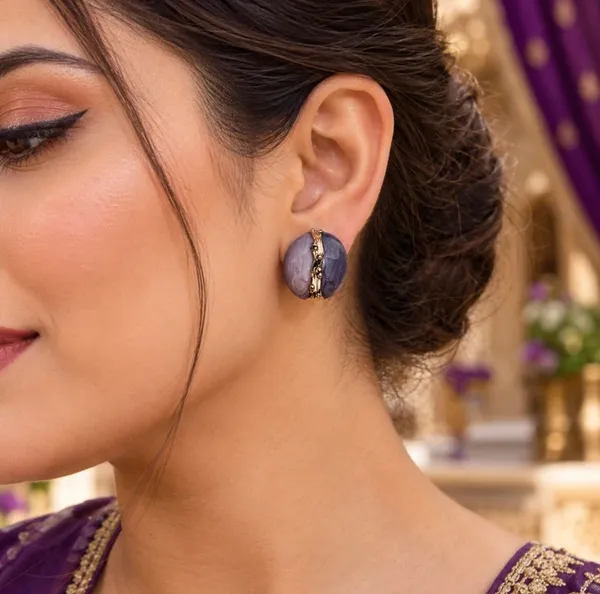 Blue_Stainless_Steel_Earrings_For_Women