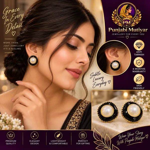 Black_Stainless_Steel_Earrings_For_Women