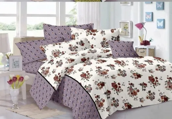 Peach_Super_Soft_Cotton_Double_Bedsheet_With_2_Pillow_Cover