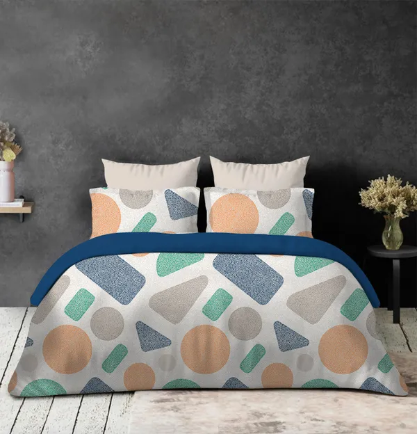 Multicolor_Premium_Quality_Cotton_Geometric_Design_Bedsheet_(144_Tc)