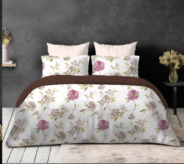 Brown_White_Premium_Super_Fine_Cotton_Floral_Design_Bedsheet