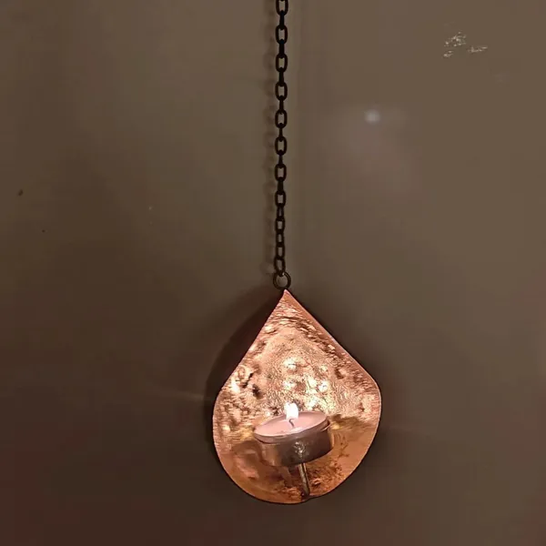 Golden_Metal_Wall_Sconces_Teardrop_Hanging_Tealight_Candle_Holder_(Set_Of_2
