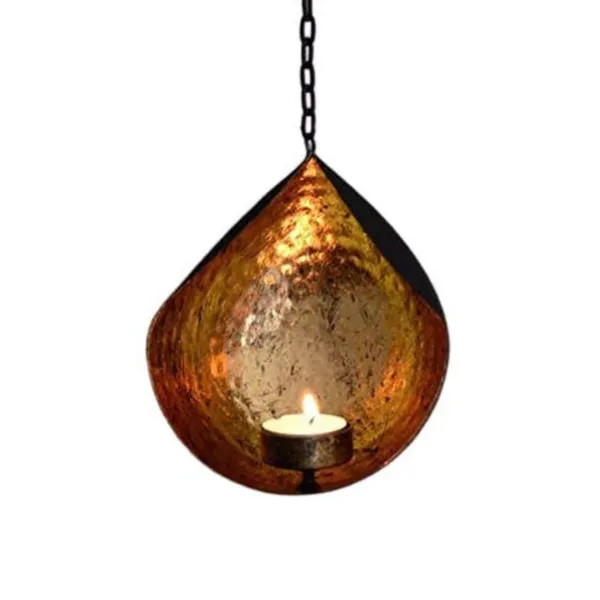 Golden_Metal_Wall_Sconces_Teardrop_Hanging_Tealight_Candle_Holder_(Set_Of_2