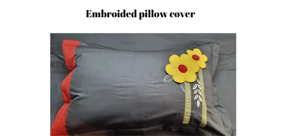 Grey_Bedcover_With_Pillows_Embroidered_And_Patch