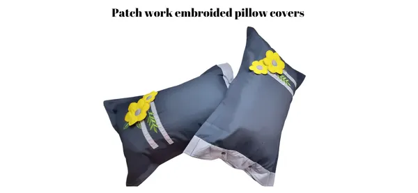 Grey_Bedcover_With_Pillows_Embroidered_And_Patch