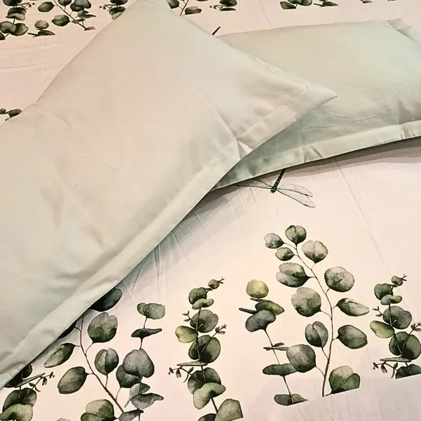 White_Glace_Cotton_Premium_Fabric_Modern_Leaf_Design_Printed_500_Tc_King_Size_Double_Bedsheet