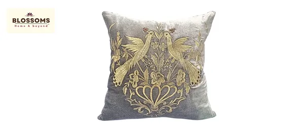 Grey_Velvet_Cushion_Cover_With_Zari_Embroidery