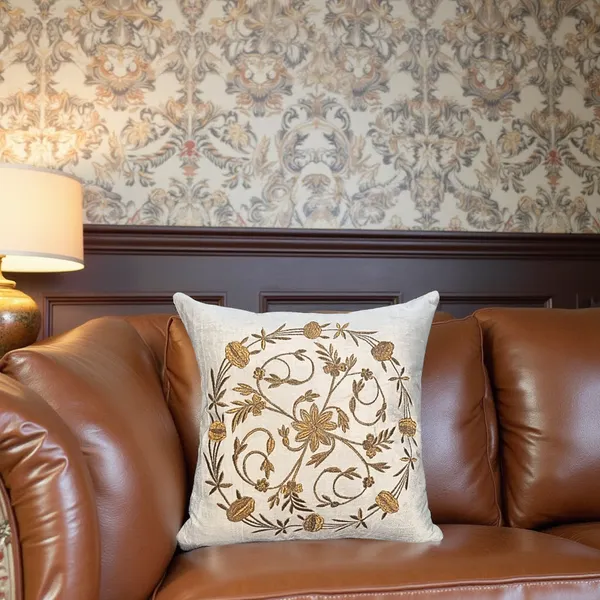 Off_White_Velvet_Designer_Copper_Zari_Embroidered_Cushion_Cover