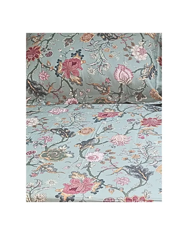 Grey_Pure_Cotton_Printed_Floral_400_Tc_Bedsheet_(King_Size)