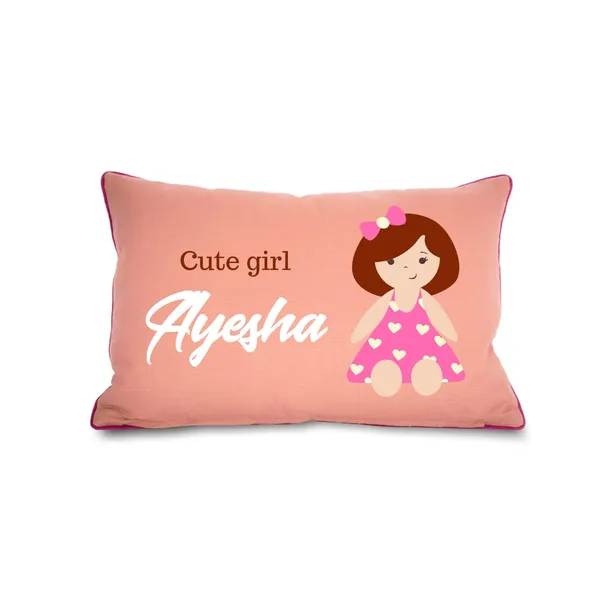 Peach_Cute_Girl_Theme_Embroidered_Personalised_Cushion