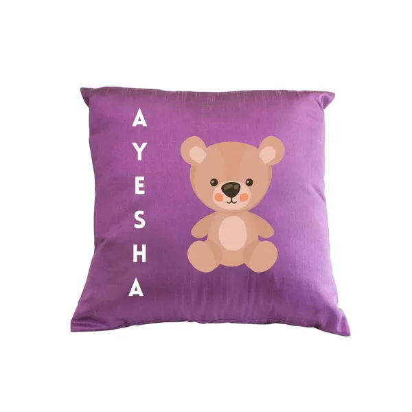 Purple_Teddy_Bear_Theme_Embroidered_Personalised_Cushion
