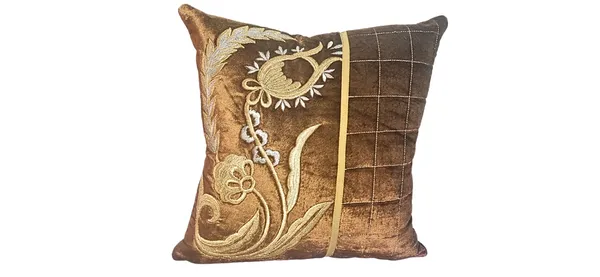 Brown_Velvet_Emroidered_Decorative_Cushion_Cover