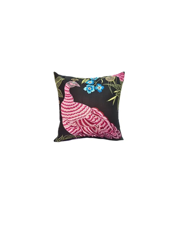 Multicolor_Embroided_Peacock_Cushion_Cover